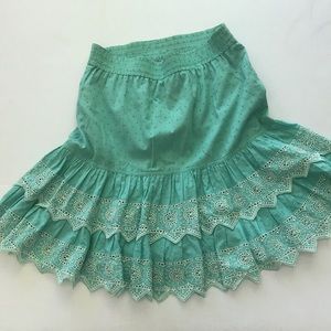 Betsey Johnson Cotton Embroidered Skirt -P304